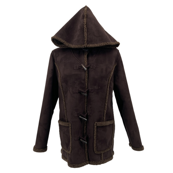 L.L. Bean Jackets & Blazers - Women's L.L. Bean Faux Suede Sherpa Lined Winter Coat